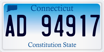CT license plate AD94917