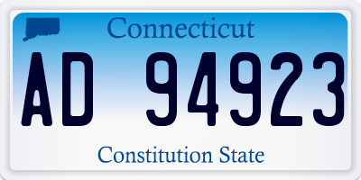 CT license plate AD94923
