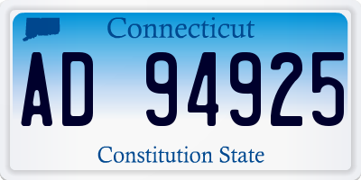 CT license plate AD94925