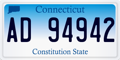 CT license plate AD94942
