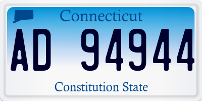 CT license plate AD94944