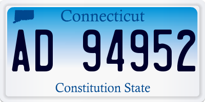 CT license plate AD94952