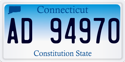 CT license plate AD94970