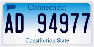 CT license plate AD94977