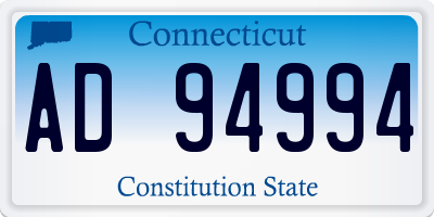 CT license plate AD94994