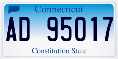 CT license plate AD95017