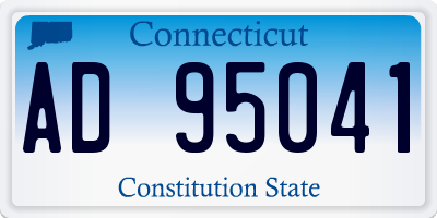 CT license plate AD95041