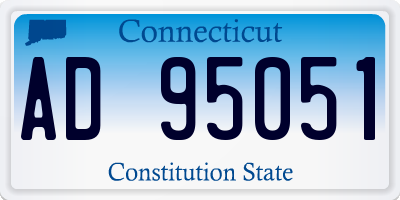 CT license plate AD95051