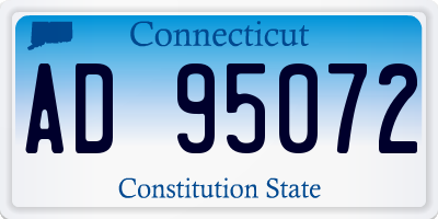 CT license plate AD95072