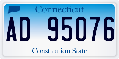CT license plate AD95076