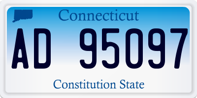 CT license plate AD95097