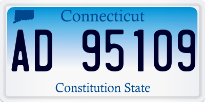 CT license plate AD95109
