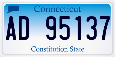 CT license plate AD95137
