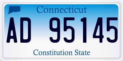 CT license plate AD95145