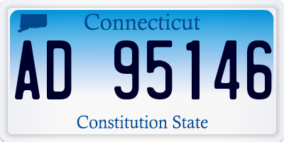 CT license plate AD95146