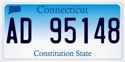 CT license plate AD95148