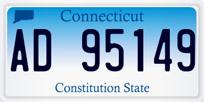 CT license plate AD95149