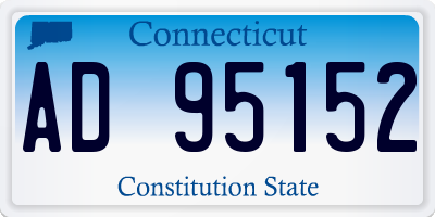 CT license plate AD95152