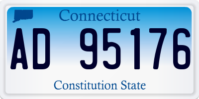CT license plate AD95176