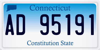 CT license plate AD95191
