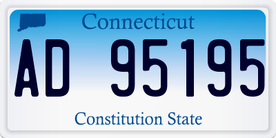 CT license plate AD95195
