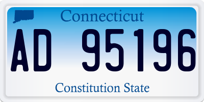 CT license plate AD95196
