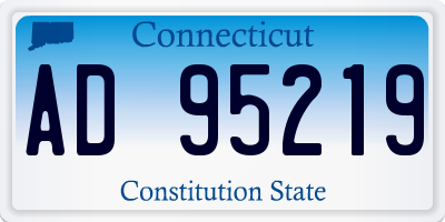 CT license plate AD95219