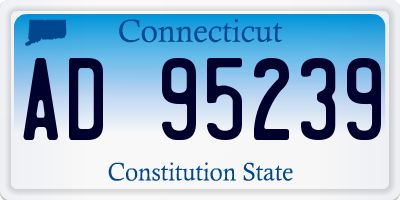 CT license plate AD95239