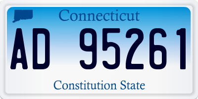 CT license plate AD95261