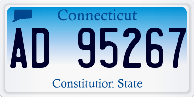 CT license plate AD95267