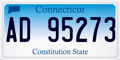 CT license plate AD95273