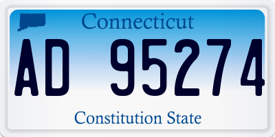 CT license plate AD95274
