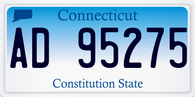 CT license plate AD95275