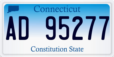 CT license plate AD95277