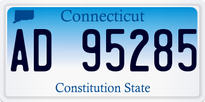 CT license plate AD95285