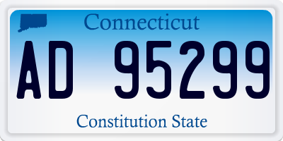 CT license plate AD95299