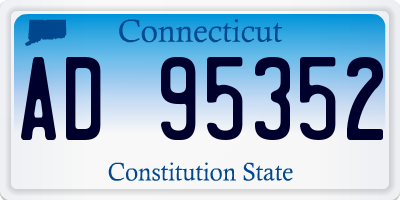 CT license plate AD95352