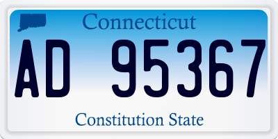 CT license plate AD95367
