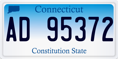 CT license plate AD95372