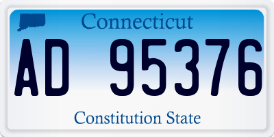 CT license plate AD95376