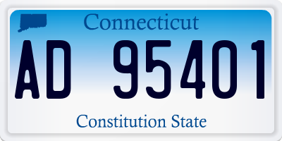 CT license plate AD95401