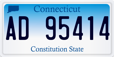 CT license plate AD95414