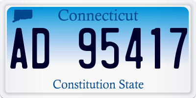 CT license plate AD95417
