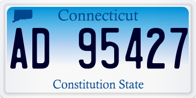 CT license plate AD95427