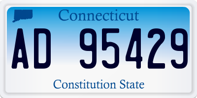 CT license plate AD95429