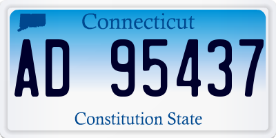 CT license plate AD95437