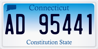 CT license plate AD95441