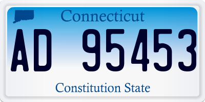 CT license plate AD95453