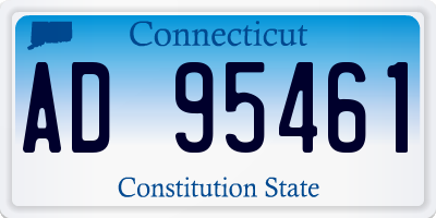 CT license plate AD95461