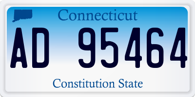 CT license plate AD95464